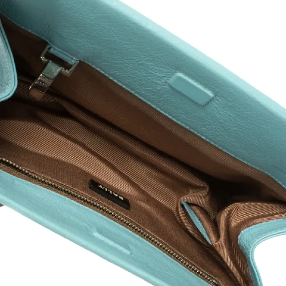 Bally Pre-owned Leather shoulder-bags Blue Dames