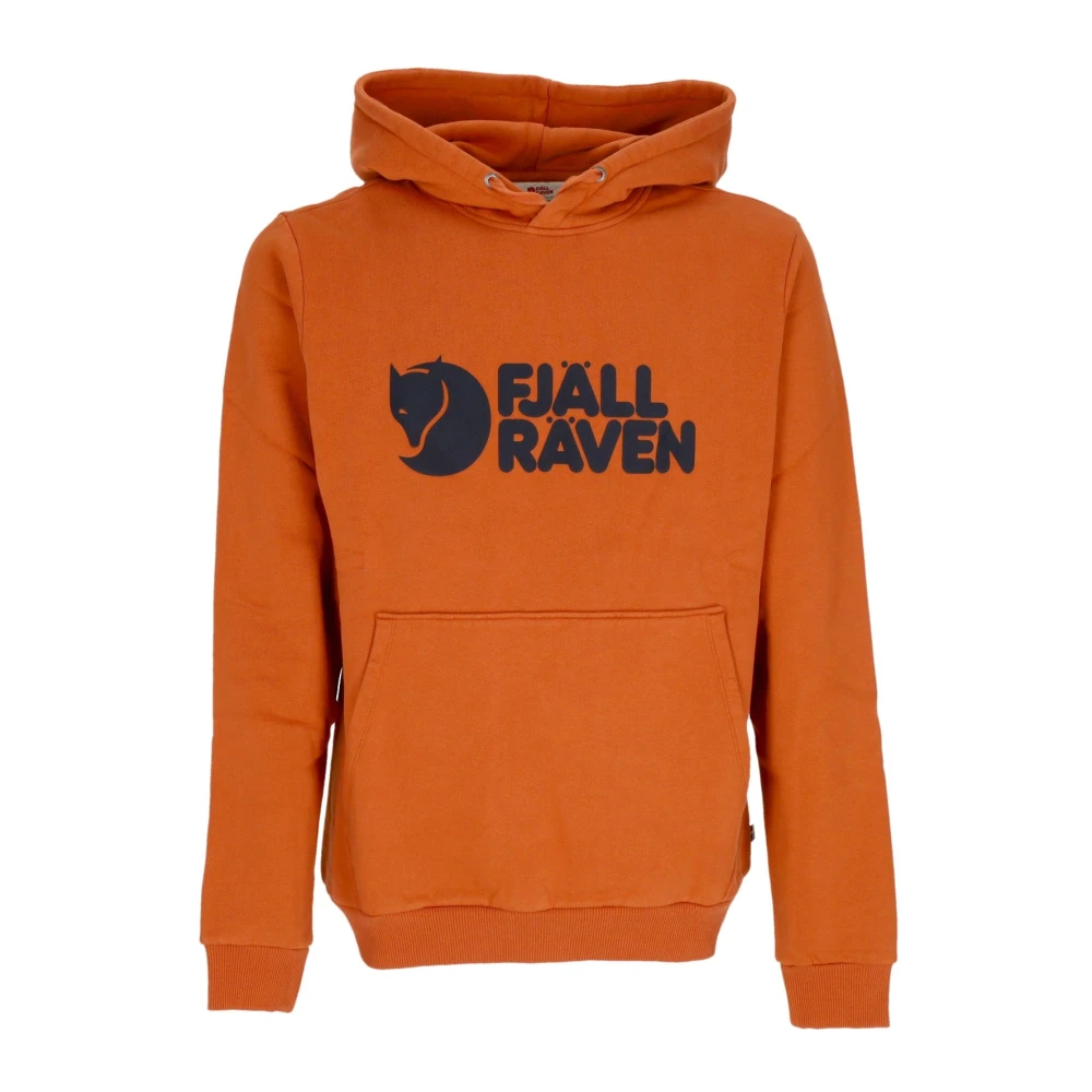 Fjällräven Men's Brown Terracotta Logo Hoodie Long Sleeve