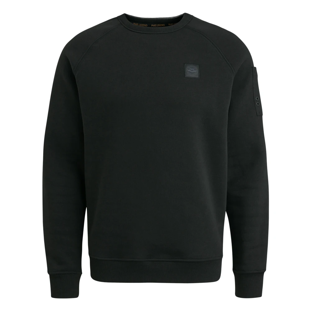 PME Legend Zachte Fleece Crewneck Sweatshirt Black Heren