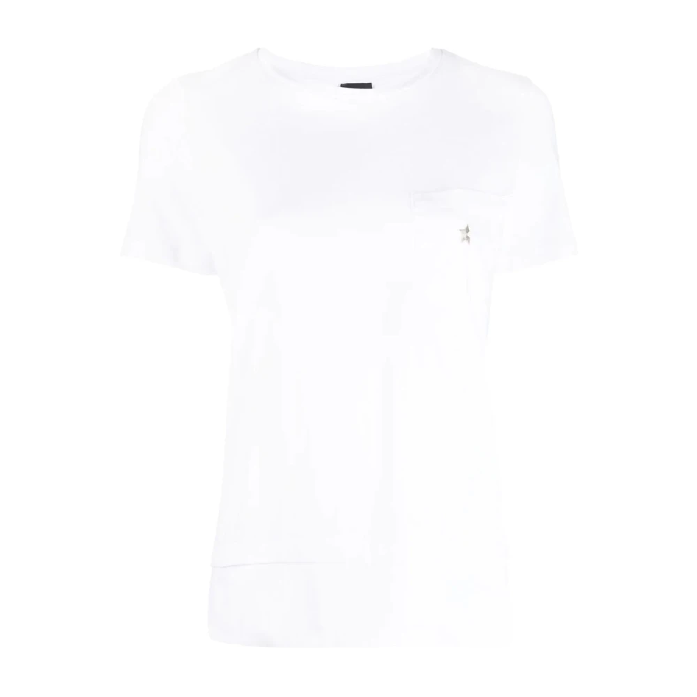 Lorena Antoniazzi Casual Wit Kortemouw T-shirt White Dames