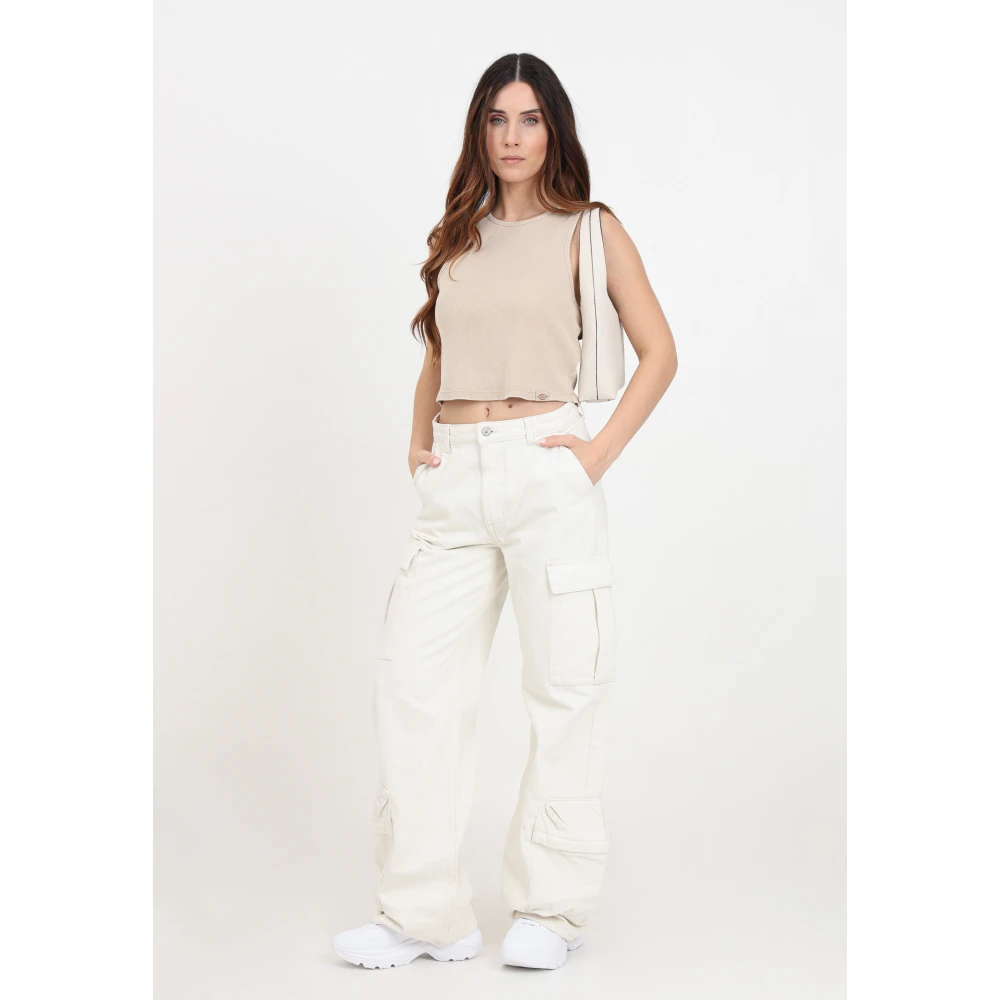Only Tapered Trousers Beige Dames