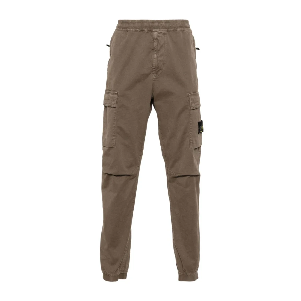 Stone Island Bruna Byxor med Fickor Brown, Herr