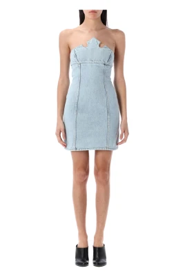 Blå Krona Denim Miniklänning