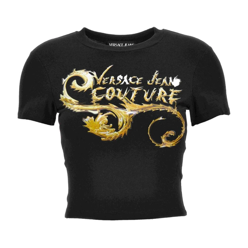 Versace Jeans Couture T-shirts en Polos Black Dames