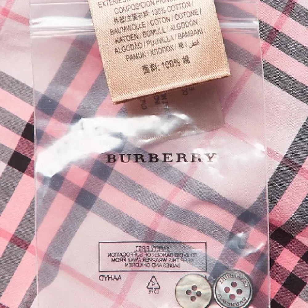 Burberry Vintage Pre-owned Cotton dresses Pink Dames