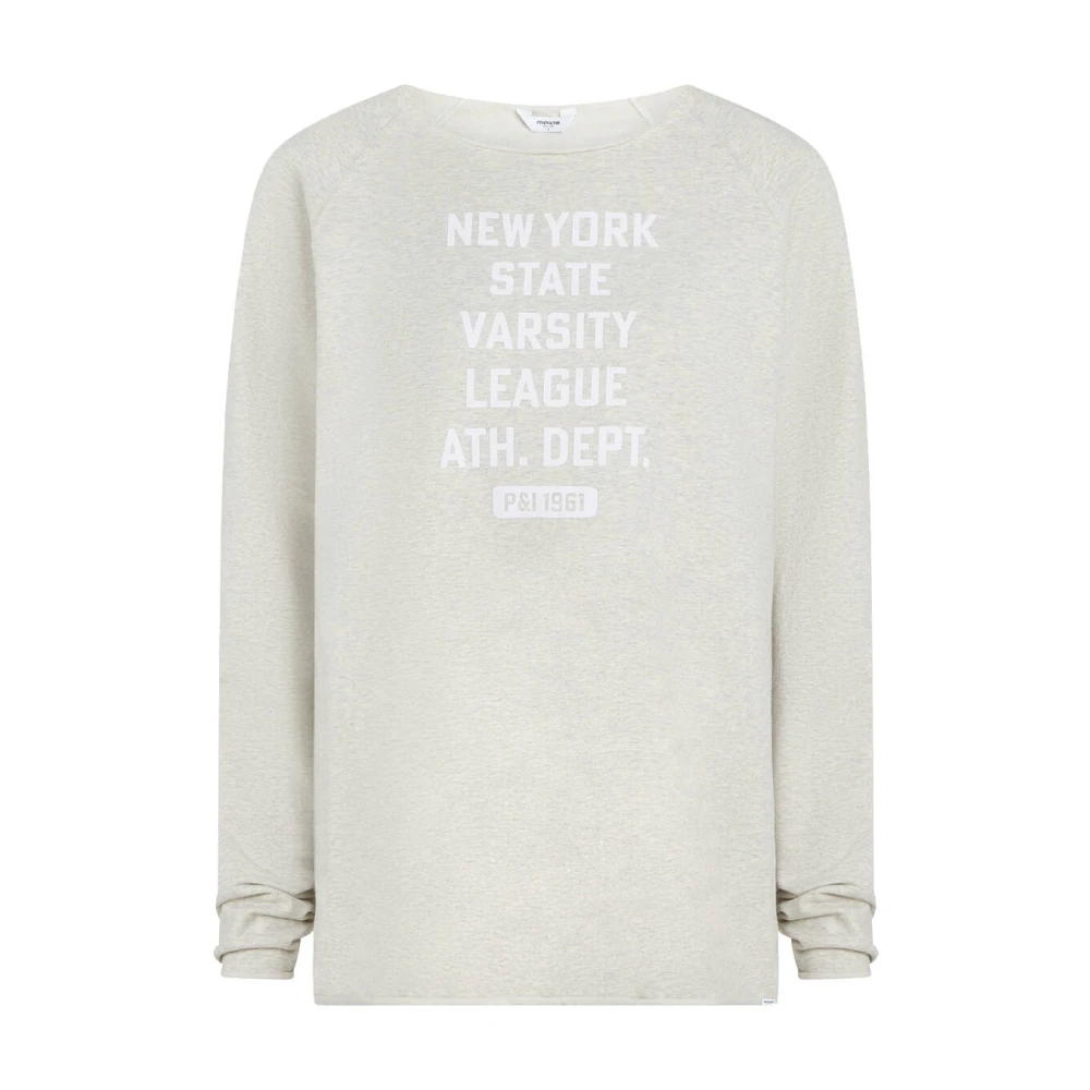 Penn&Ink N.Y Sweater Print Stijlvolle Sweatshirt Gray Dames