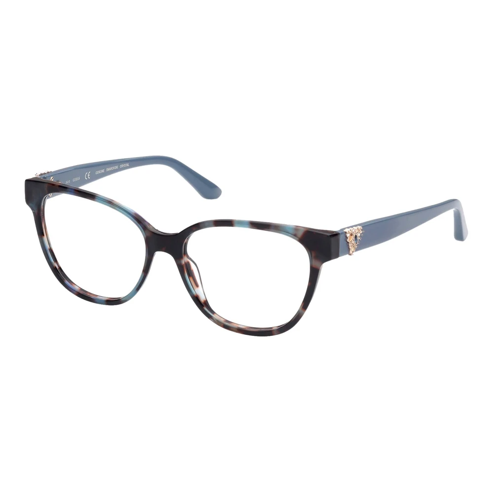 Guess Blauw Havana Brillen Montuur Multicolor Dames