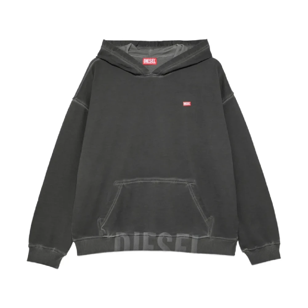Diesel Men's Gray S-Boxt Hood Felpa - Hoodies - S - Sweatshirts & Hoodies