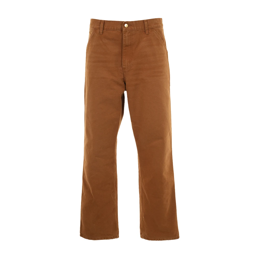 Carhartt Wip Men's Brown Single Knee Pant - Wide Trousers - W32 - Trousers