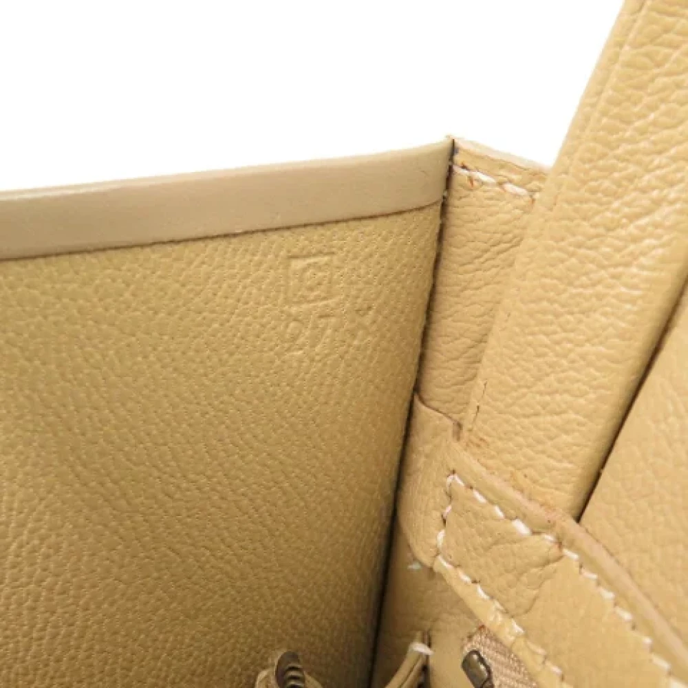 Hermès Vintage Pre-owned Leather totes Beige Dames