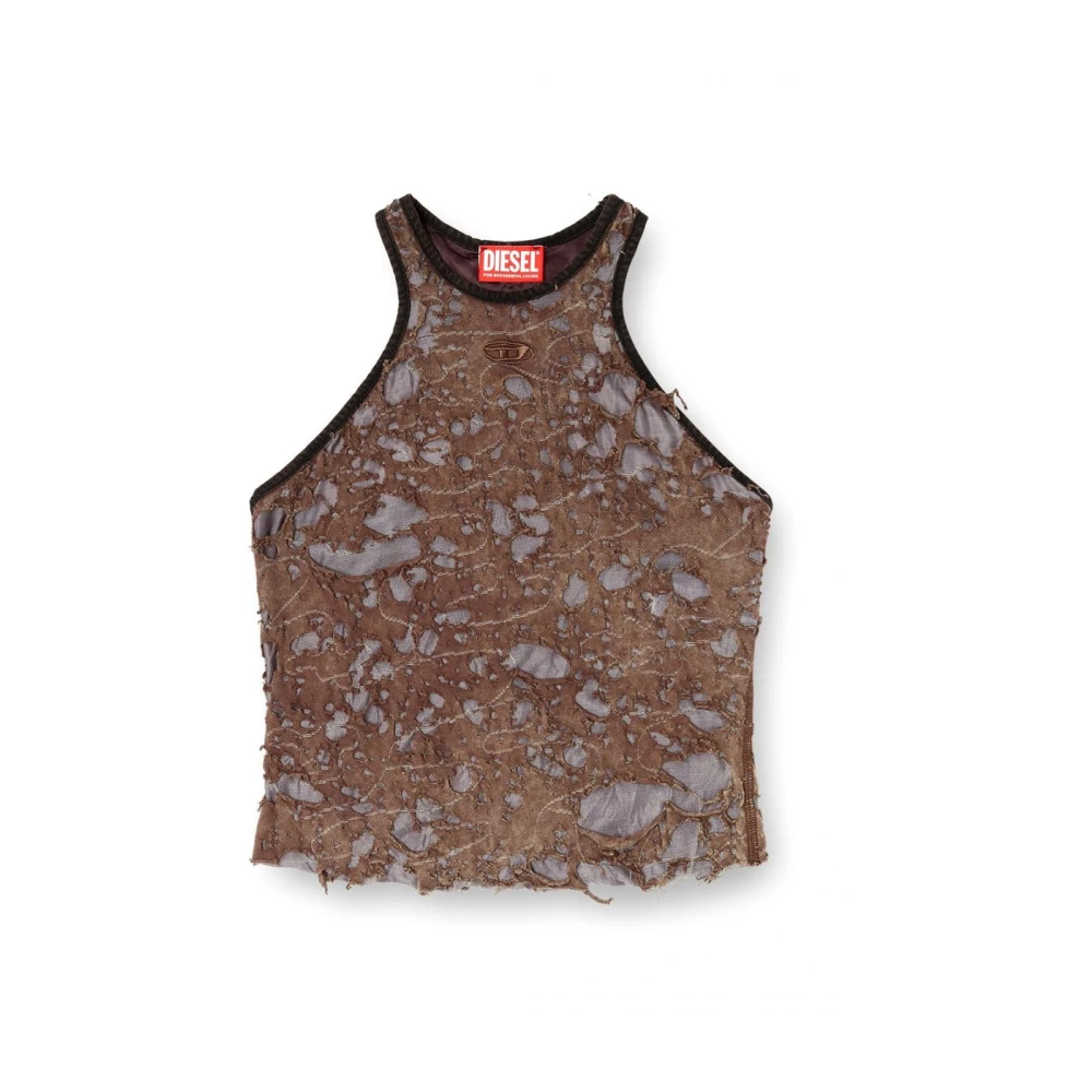 Diesel Mujer Marrón Camisetas, Talla: S