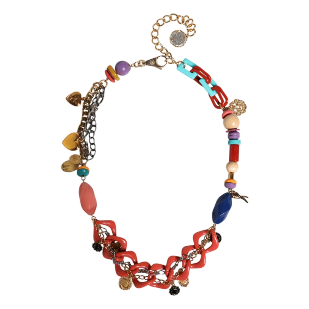 Dolce & Gabbana Women's Multicolor Belts, One Size, Embellished Waist Chain Belt