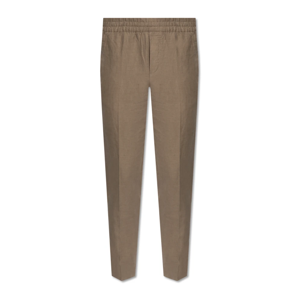 Samsøe Linnen broek Smithy Green Heren
