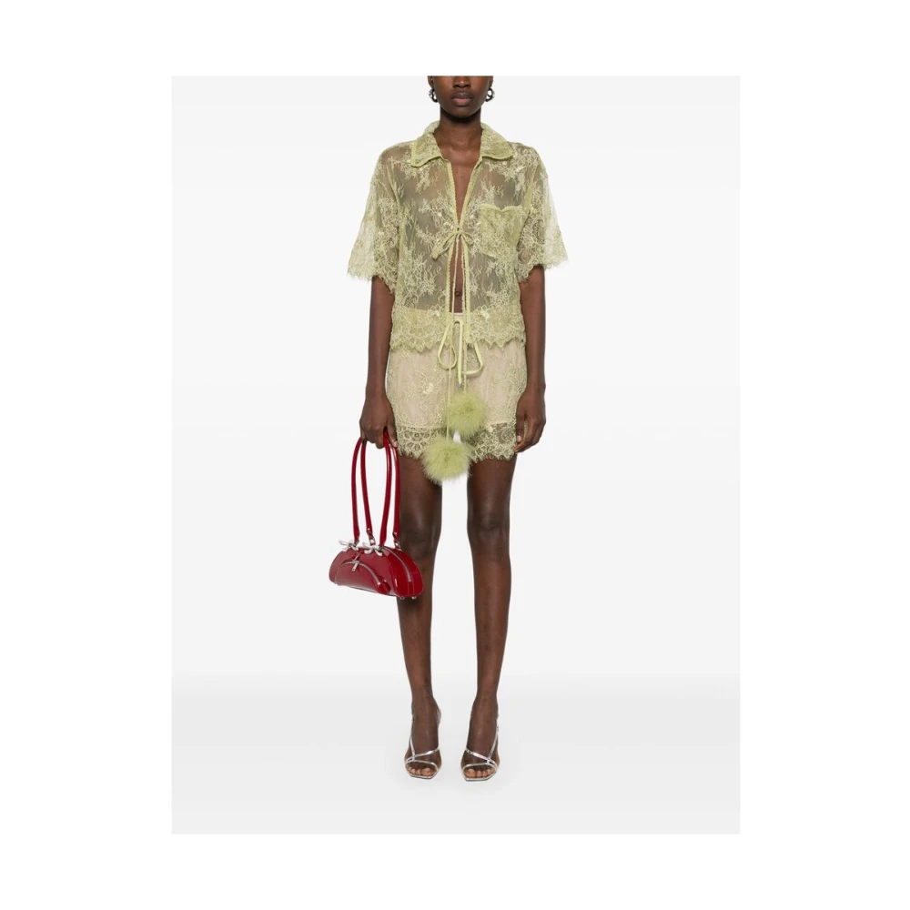 Blumarine Groene Blouse met Zak Green Dames