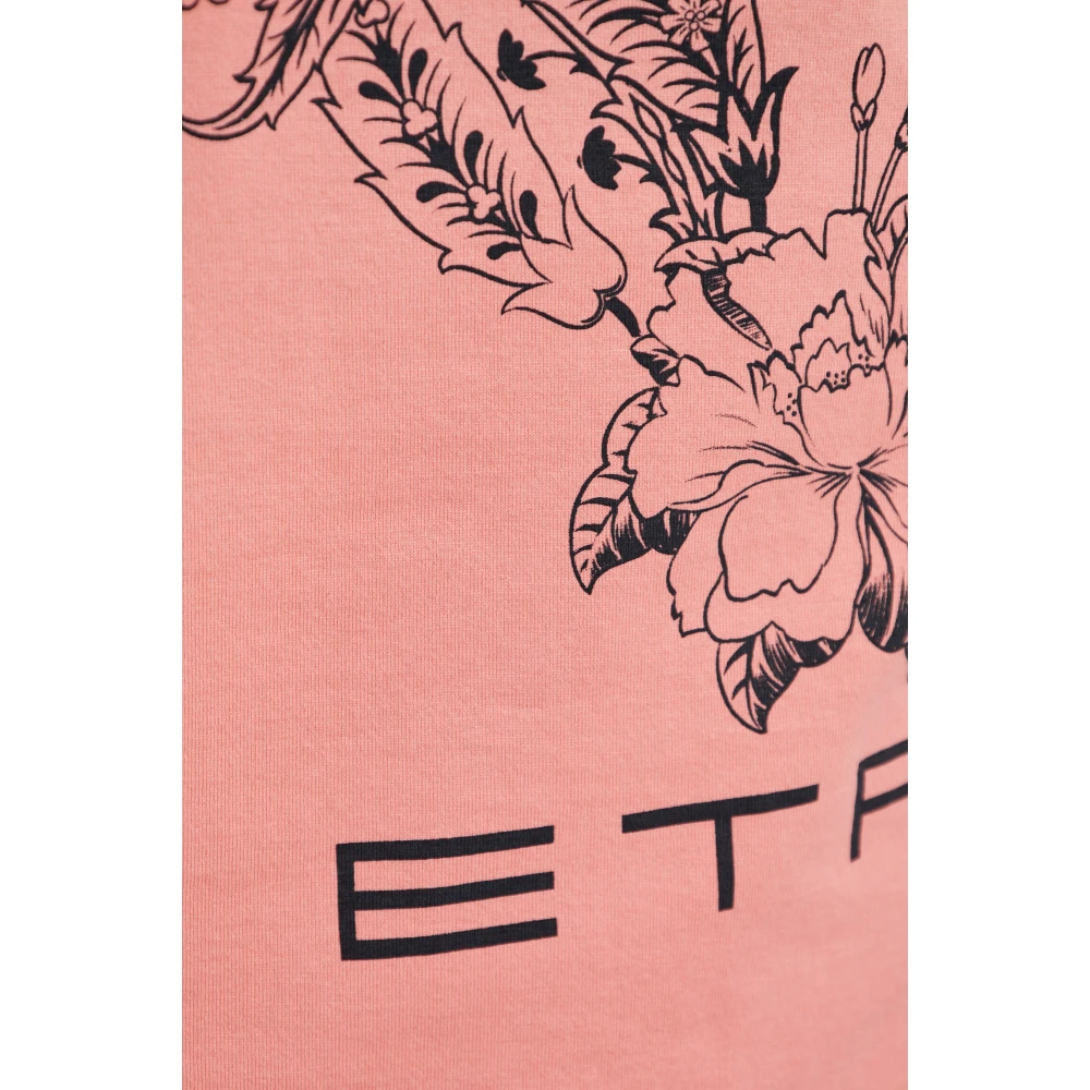 ETRO T-shirt met print Pink Dames