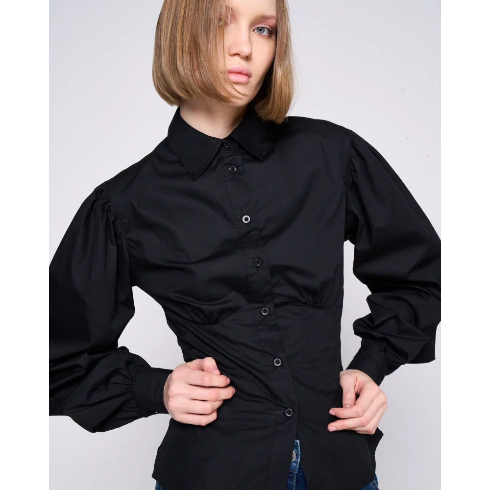 Silvian Heach Blouse met ballonmouwen Black Dames
