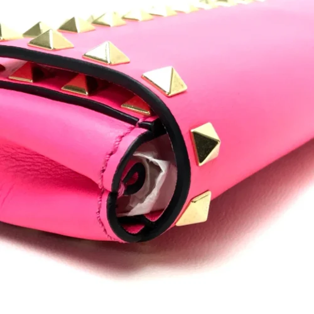 Valentino Vintage Pre-owned Leather clutches Pink Dames