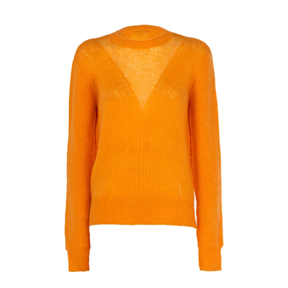 PATRIZIA PEPE Spark Yellow Dames Trui Outlet Prijs Orange Dames