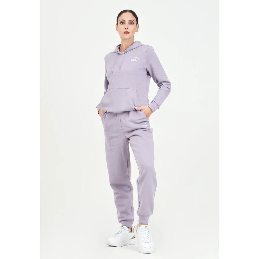 Puma Essentials Borduurwerk Joggers Paars Purple Dames