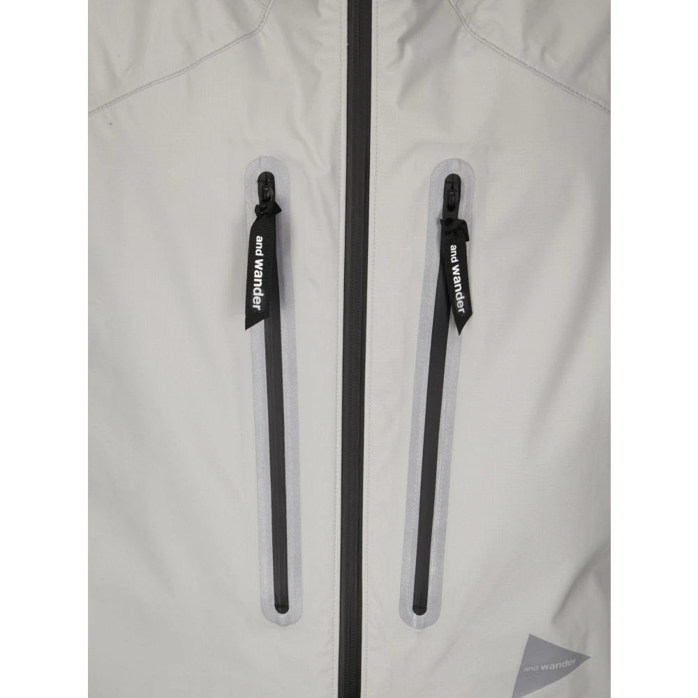 And Wander Pertex Shield Regenjas Gray Heren