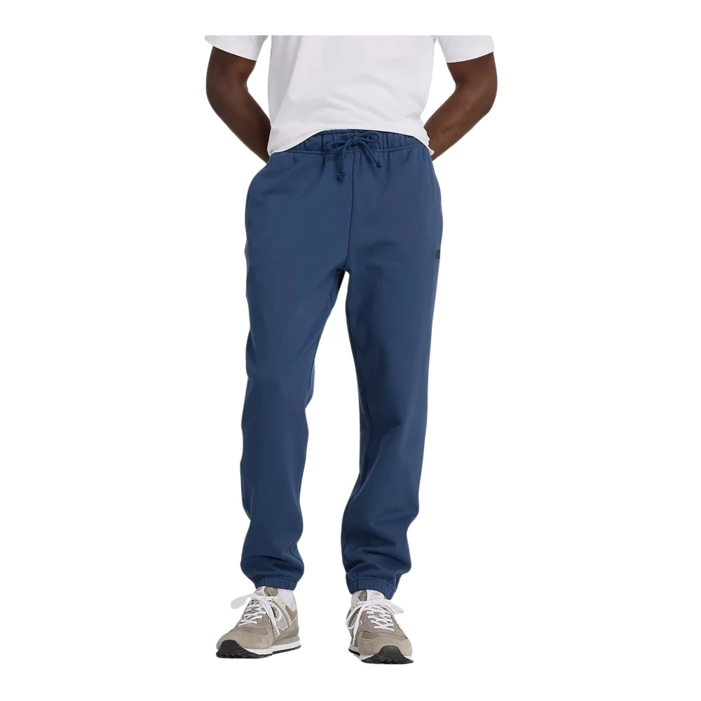 New Balance Athletics French Terry Jogger Broek Blue Heren