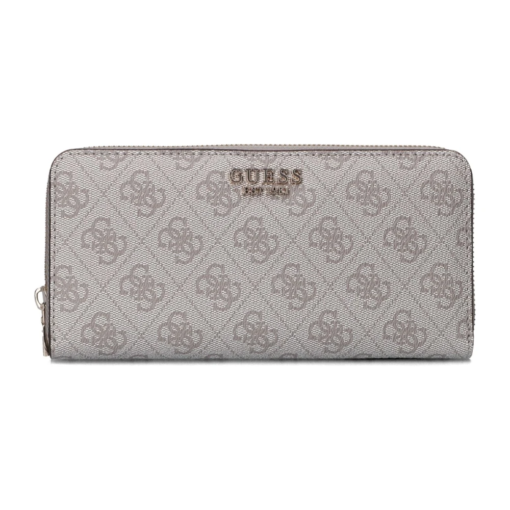Guess Elegante Taupe Portemonnee Zamira Stijl Beige Dames