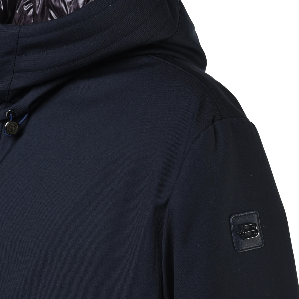 Baldinini Parka in dark blue nylon Blue Heren