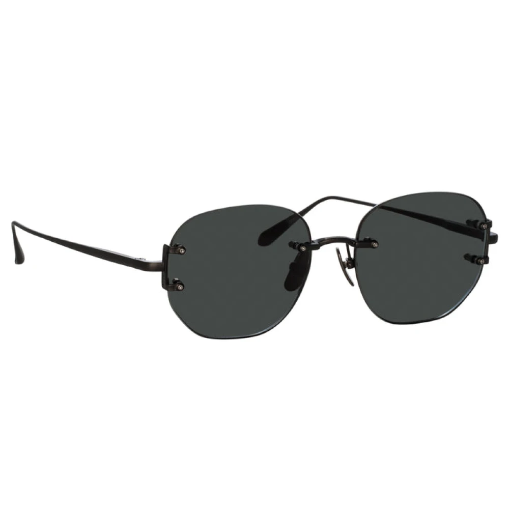 Linda Farrow Black Sunglasses, Unisex, 51 Mm, Grey Sun Sunglasses