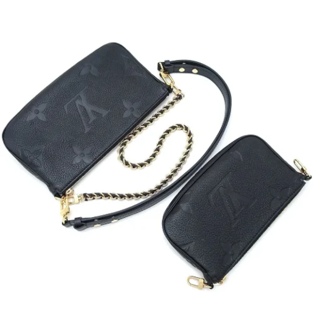 Louis Vuitton Vintage Pre-owned Canvas clutches Black Dames