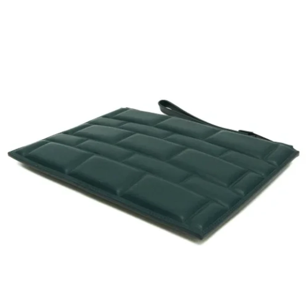 Bottega Veneta Vintage Pre-owned Leather clutches Green Dames