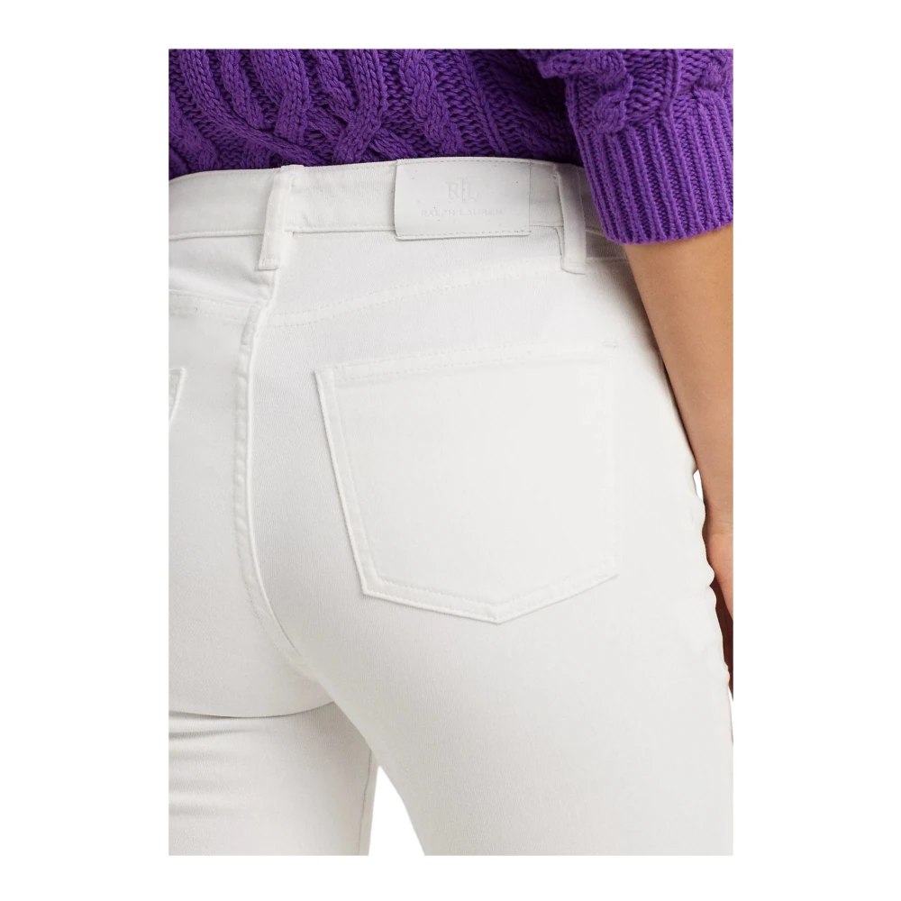 Ralph Lauren Slim-fit Denim Jeans White Dames