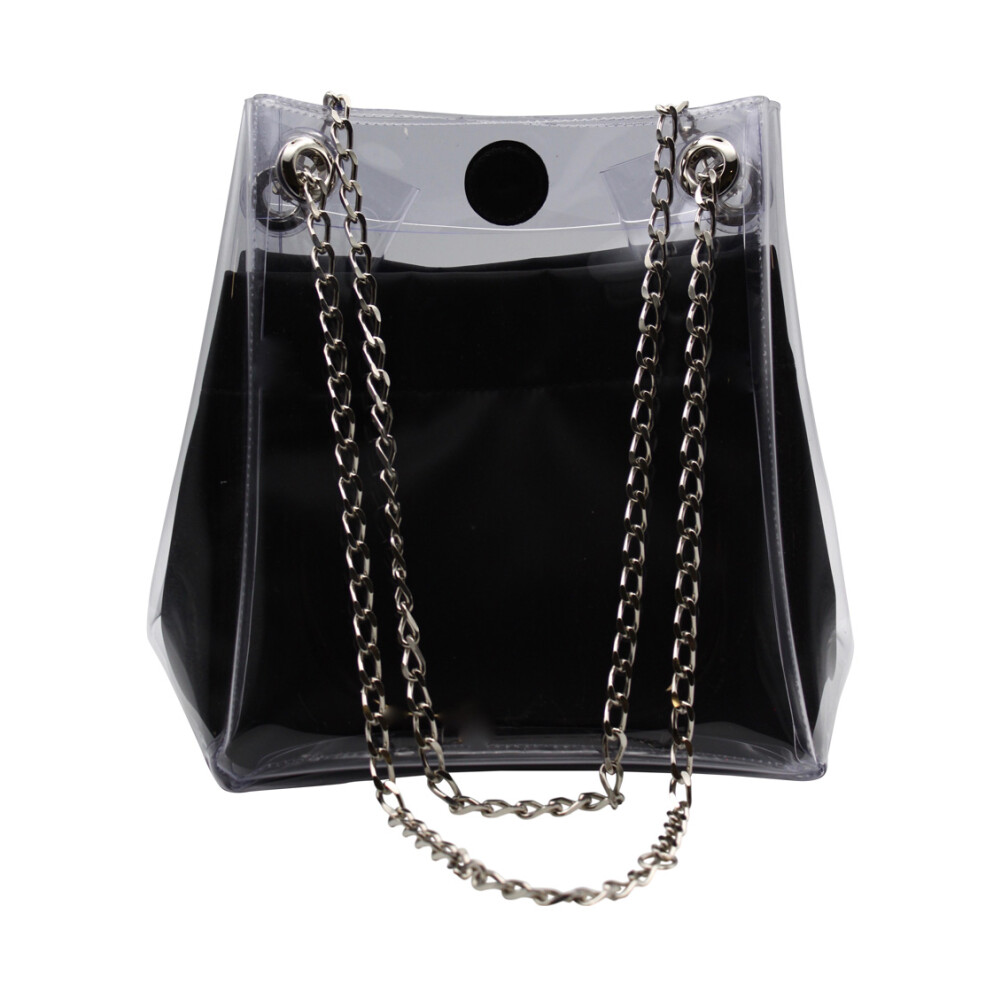 Sac a outlet main femme transparent