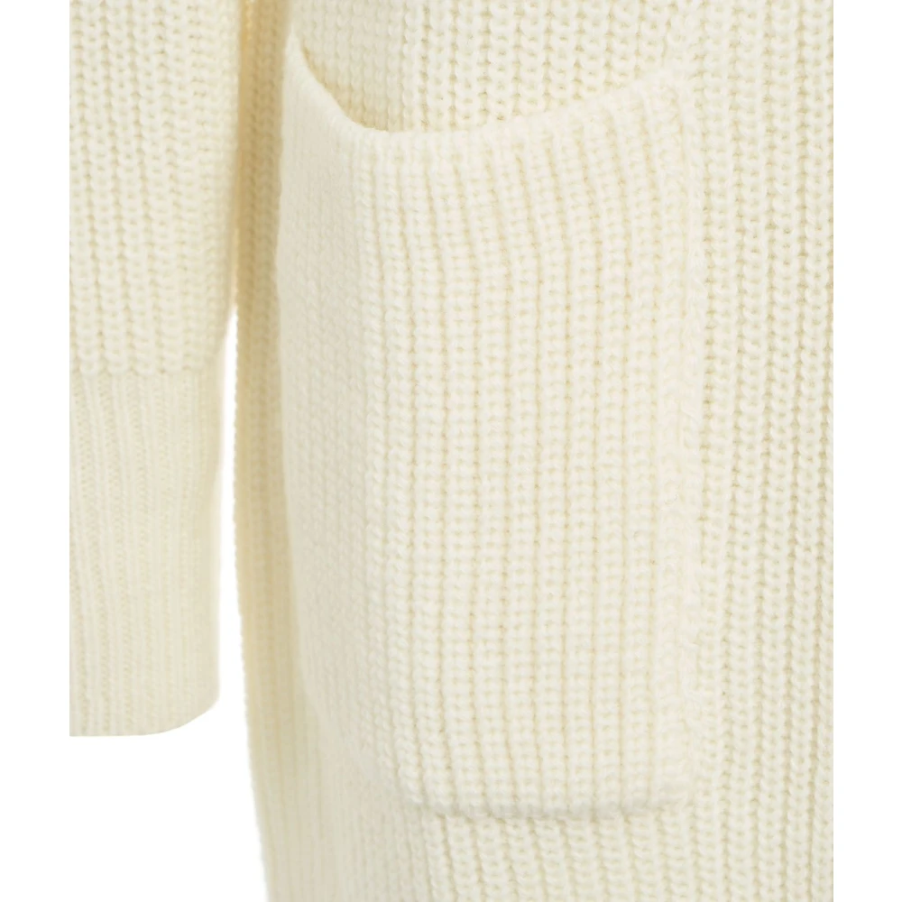 Kaos Witte Gebreide Vest Aw24 White Dames