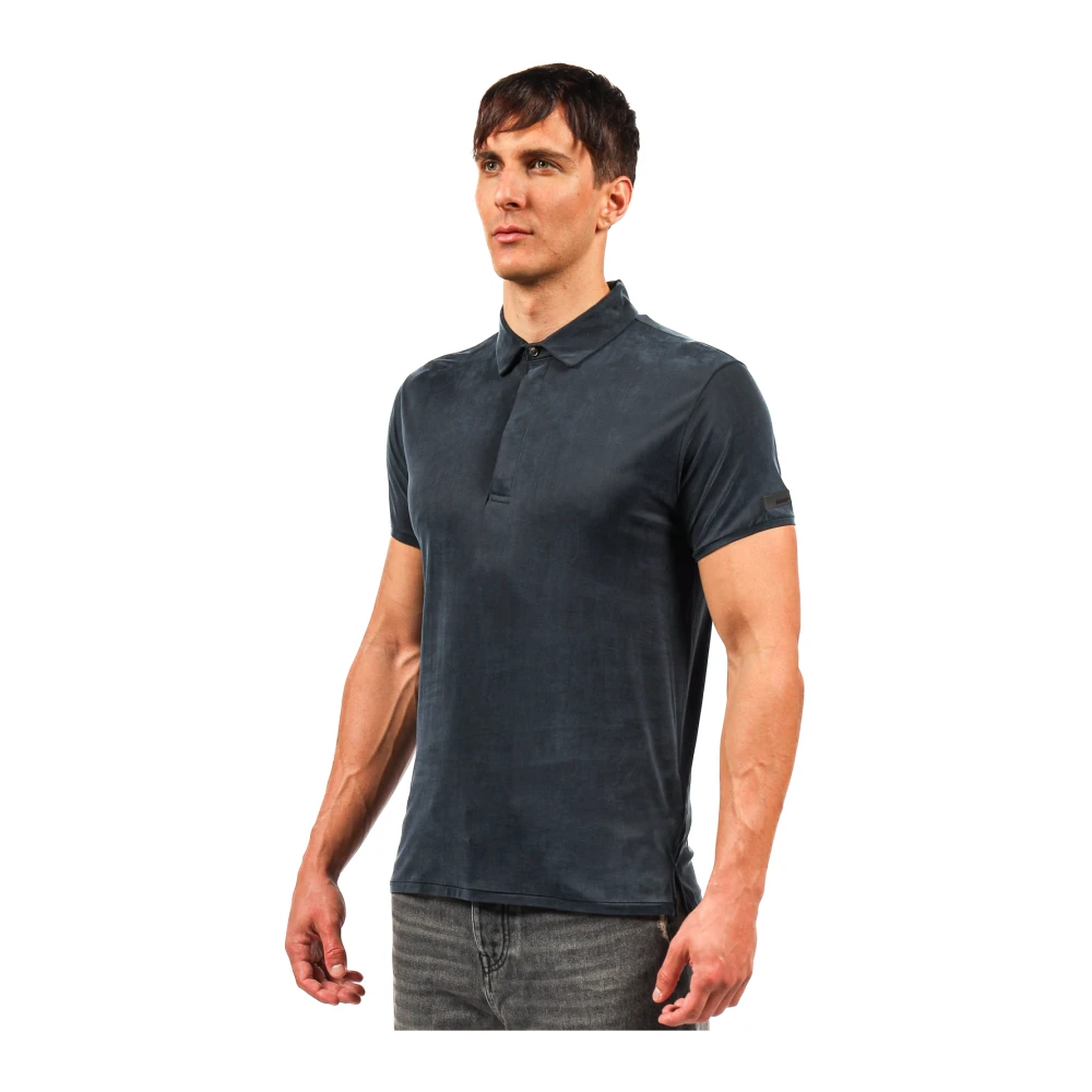 RRD Cupro Polo Shirt Blue Heren