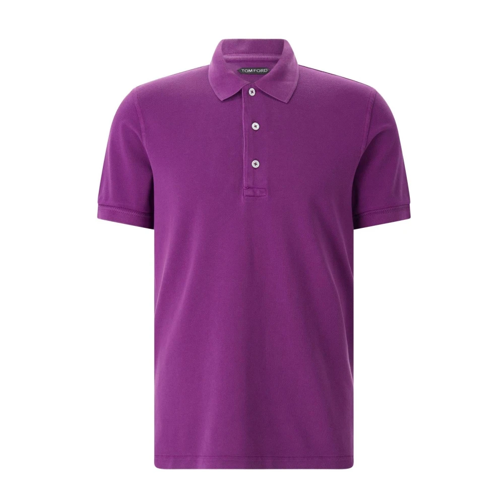 Tom Ford Men's Purple Polo Shirts, 3XL, Piqué Polo Shirt