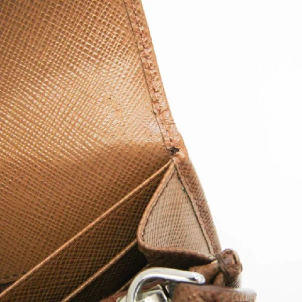 Prada Vintage Pre-owned Leather wallets Brown Dames