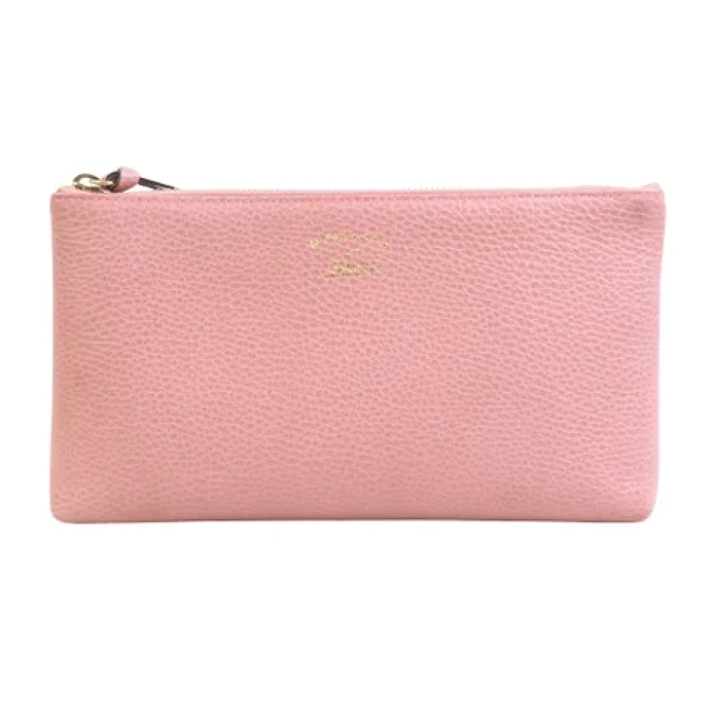 Gucci Vintage Pre-owned Leather clutches Pink Dames