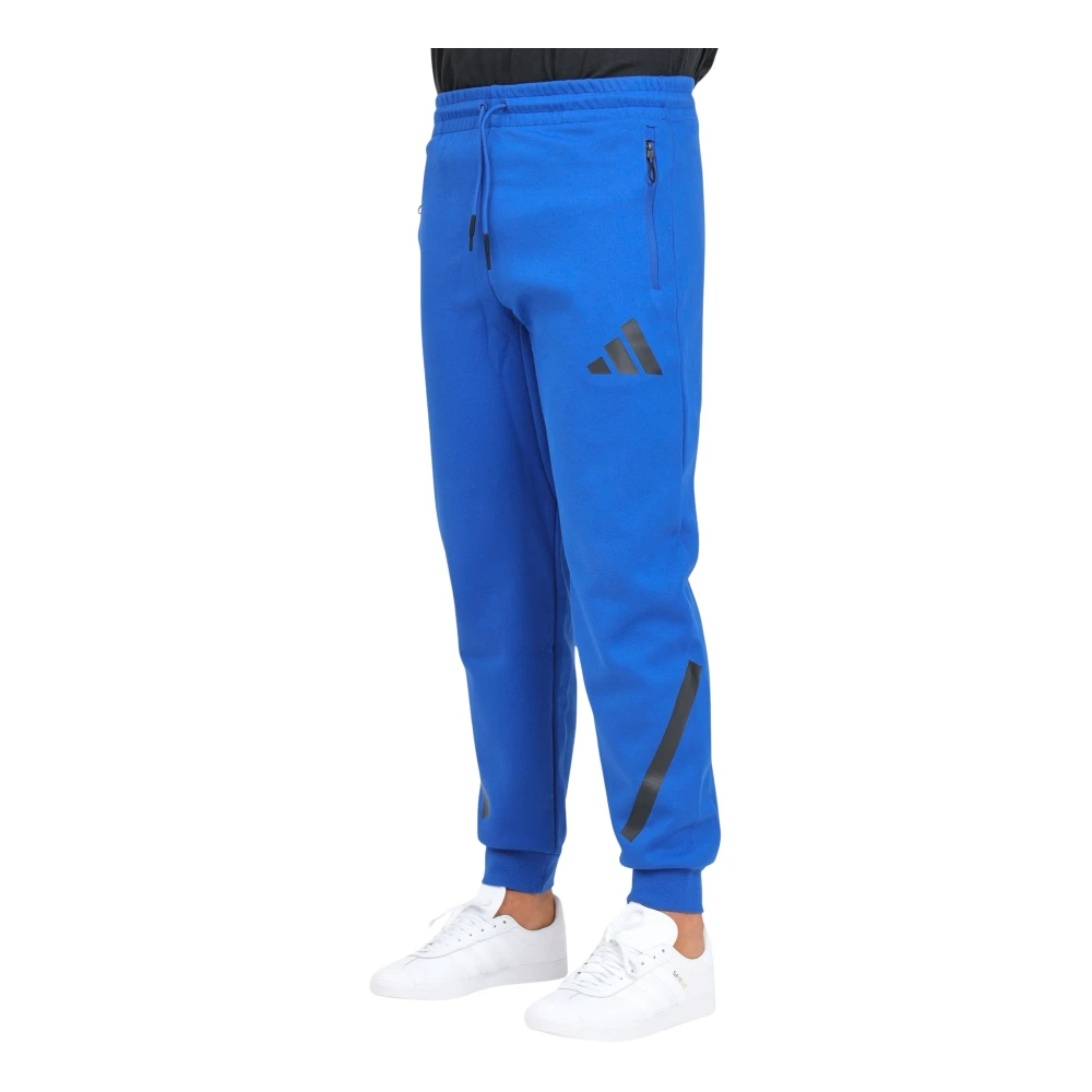 Adidas Teamwork Geïnspireerde Blauwe Sportieve Broek Blue Heren