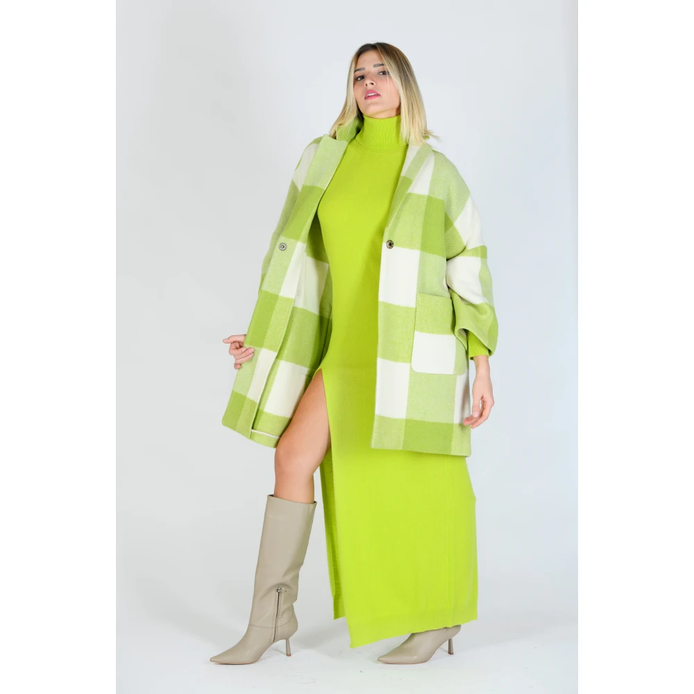 Semicouture Vichy Check Coat Multicolor Dames