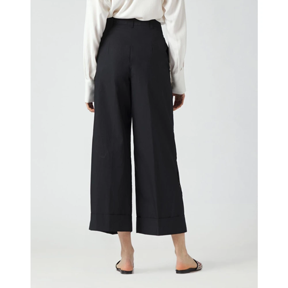 Manila Grace Cropped Broek Black Dames