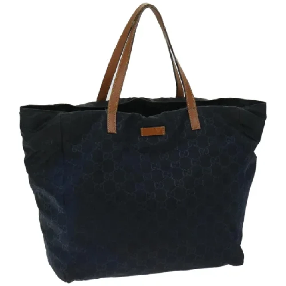 Gucci Vintage Pre-owned Canvas totes Blue Dames