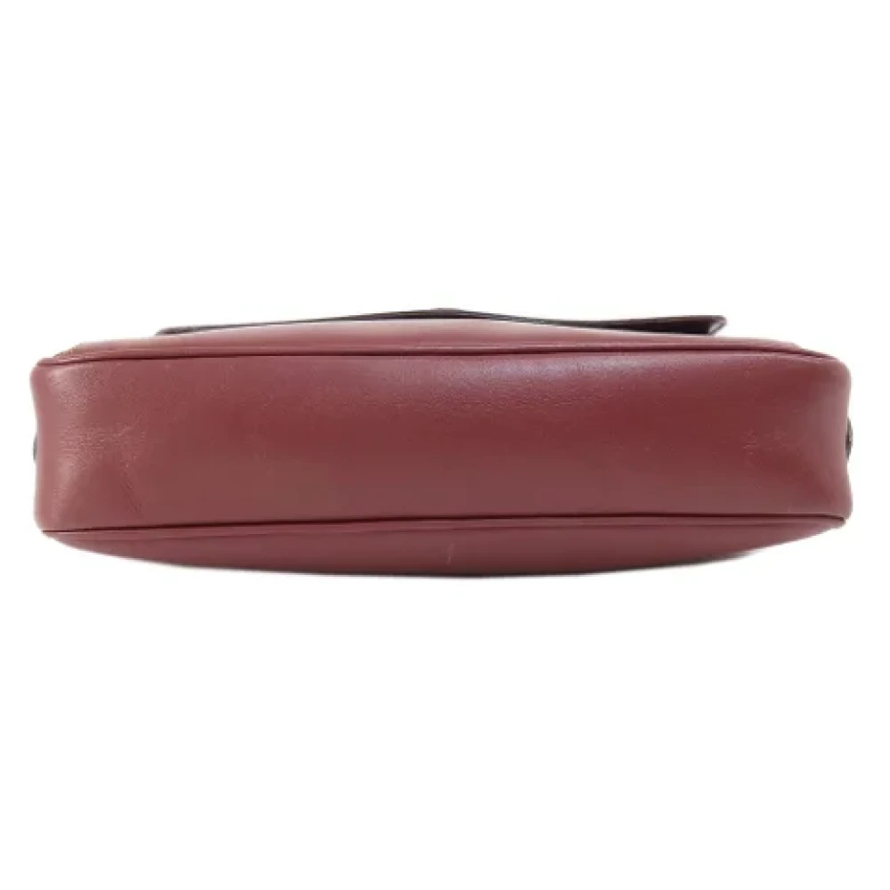 Cartier Vintage Pre-owned Leather shoulder-bags Red Dames