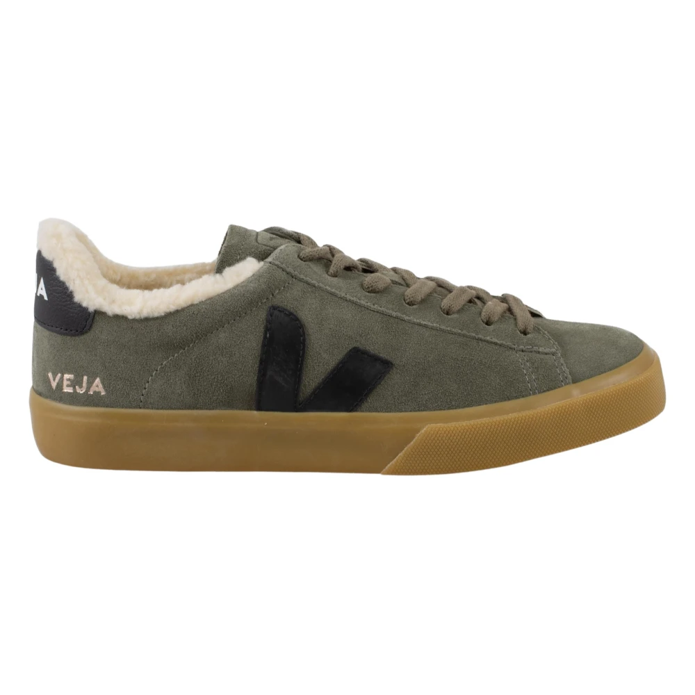 Veja Campo Winter Suede Dames Schoenen Groen