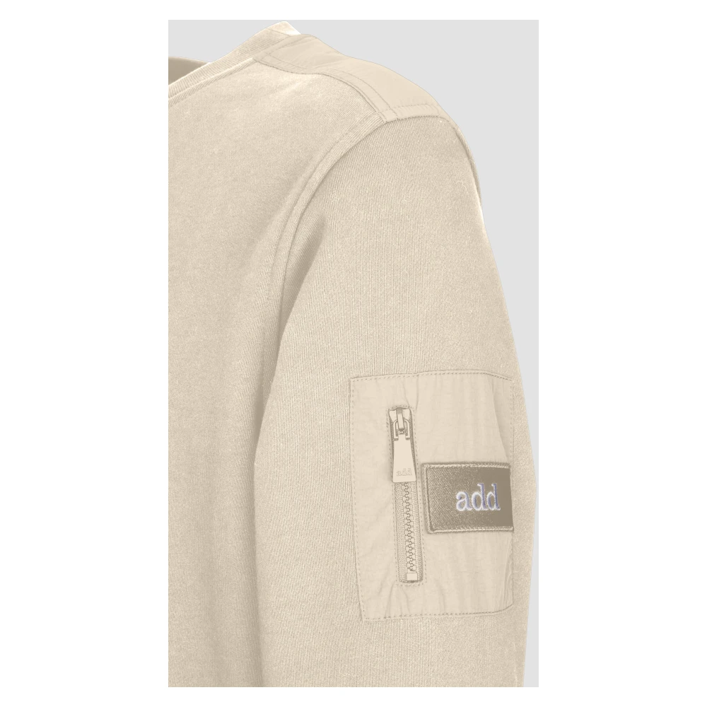add Vest IN Katoenen Sweatshirt Beige Heren