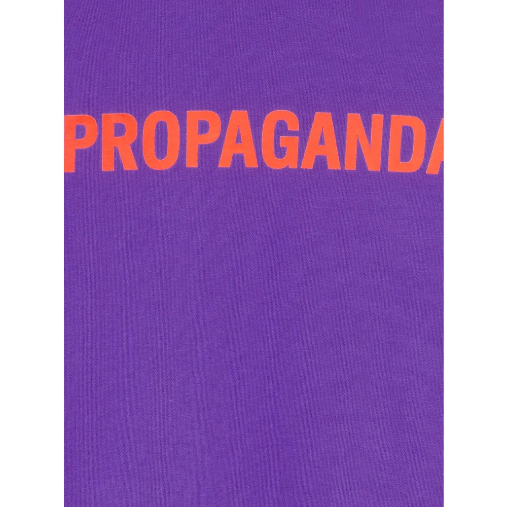 Propaganda Paarse Hoodie Set voor Mannen Purple Heren