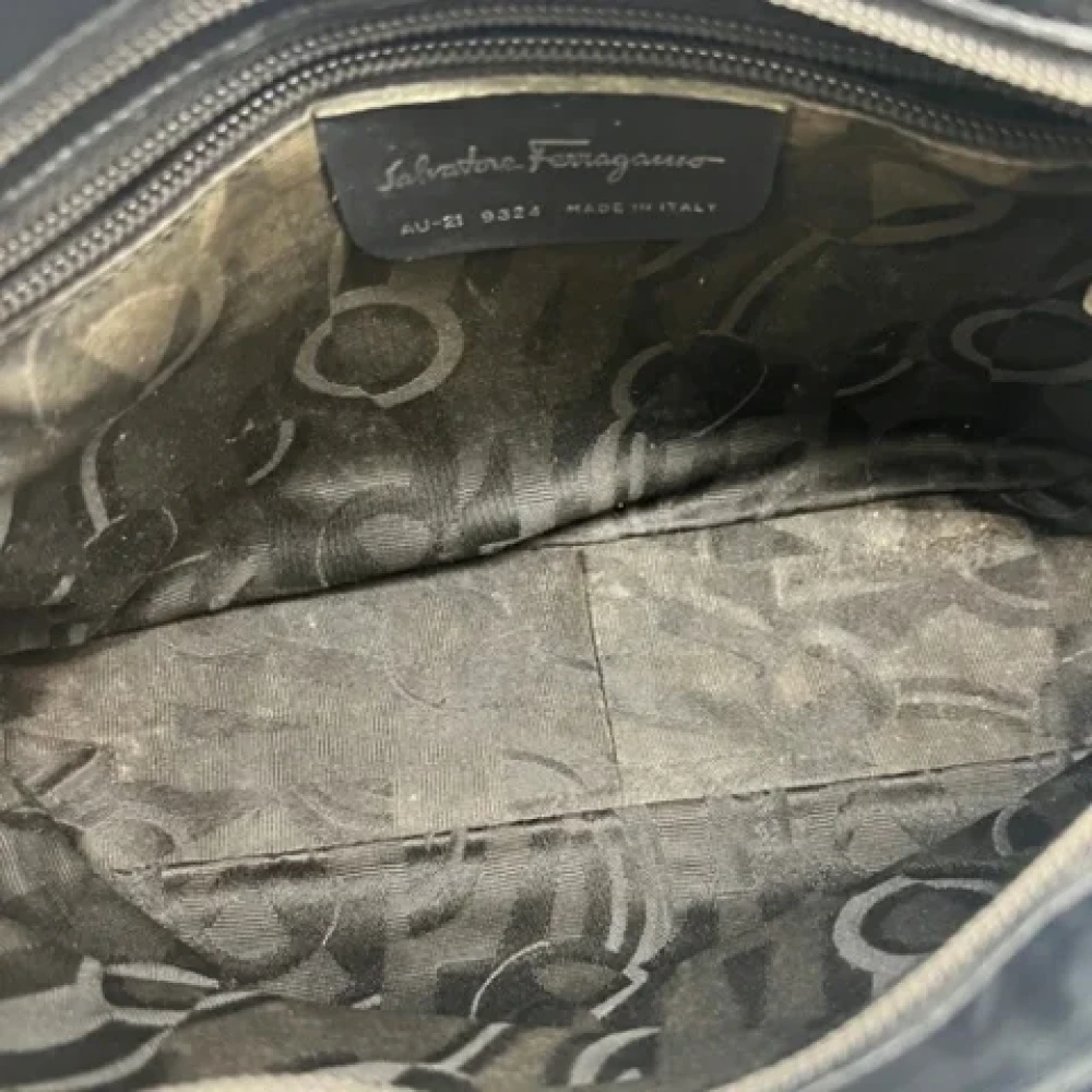 Salvatore Ferragamo Pre-owned Canvas totes Black Dames