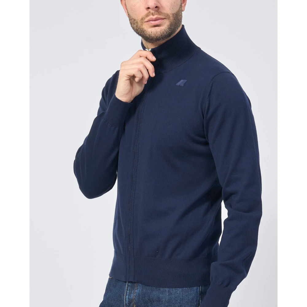 K-way Blauwe coltrui Blue Heren