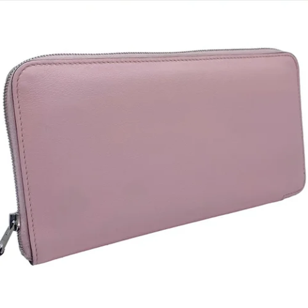 Hermès Vintage Pre-owned Canvas wallets Pink Dames