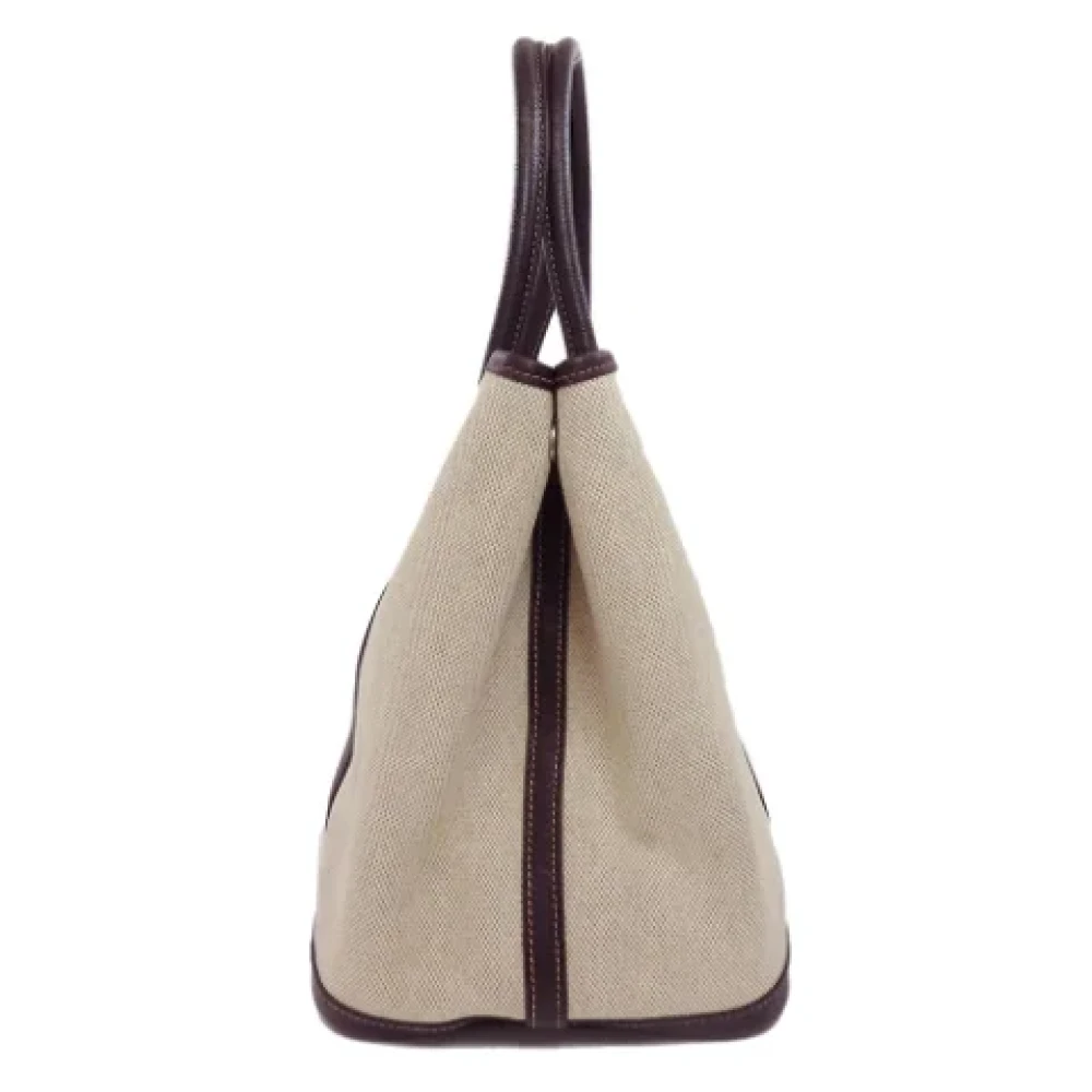 Hermès Vintage Pre-owned Fabric handbags Beige Dames