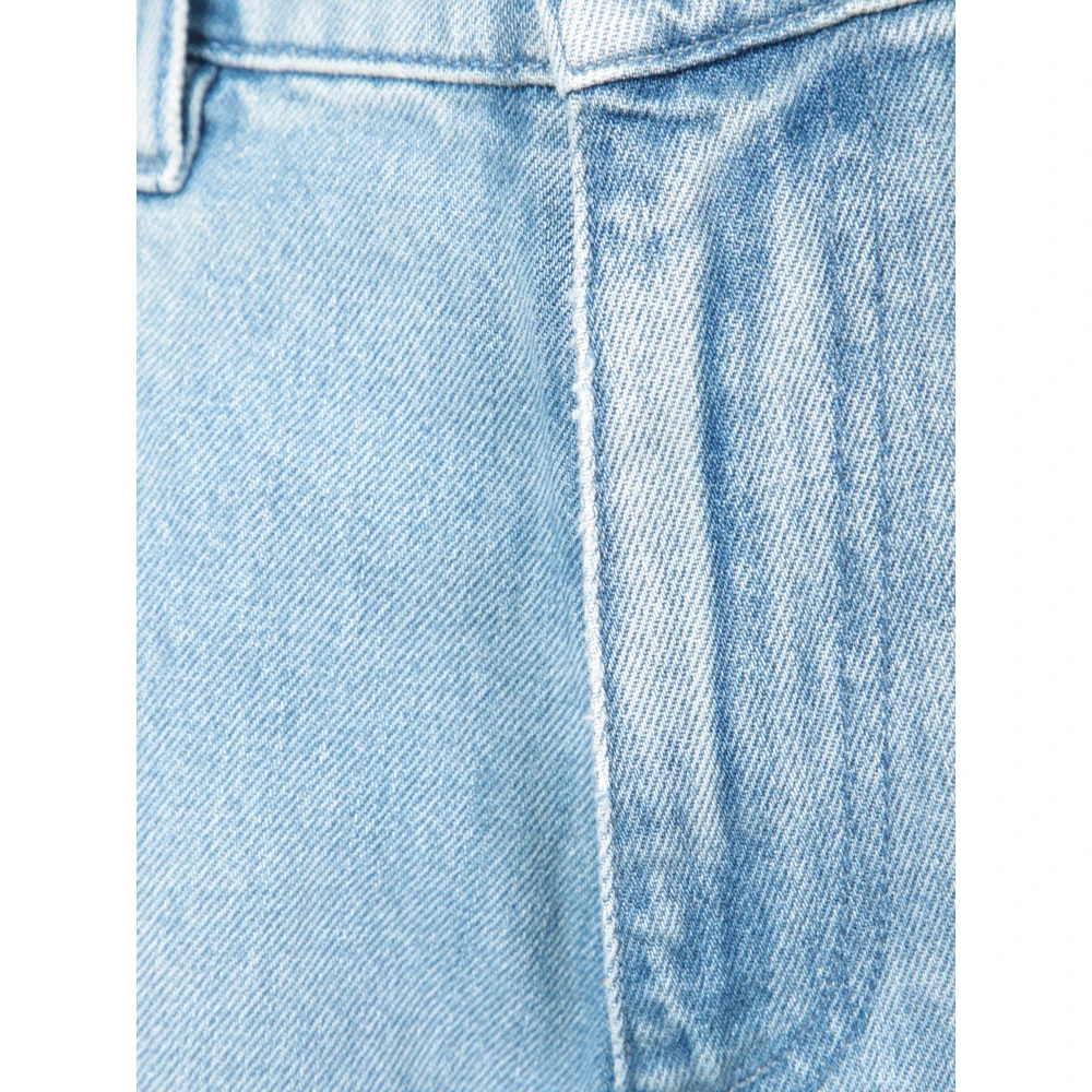 JW Anderson Verstelbare ruche wijde jeans Blue Dames